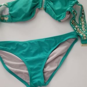 Xhilaration Green Bling Bathing Suit. Style and Sass